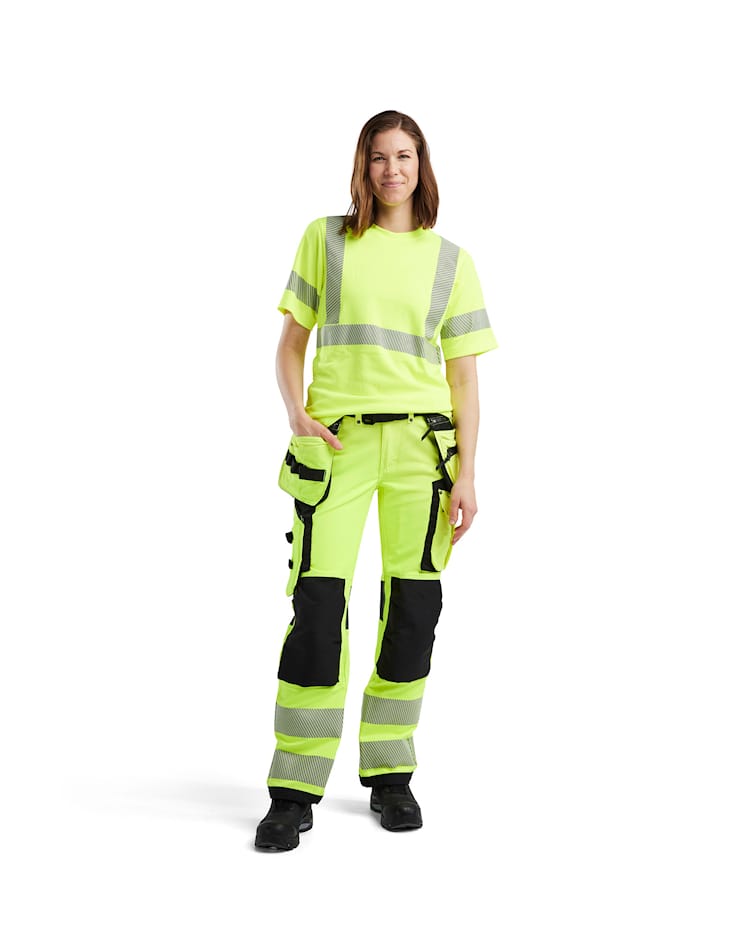 7197 Women's Hi-Vis Trousers with 4-way-Stretch