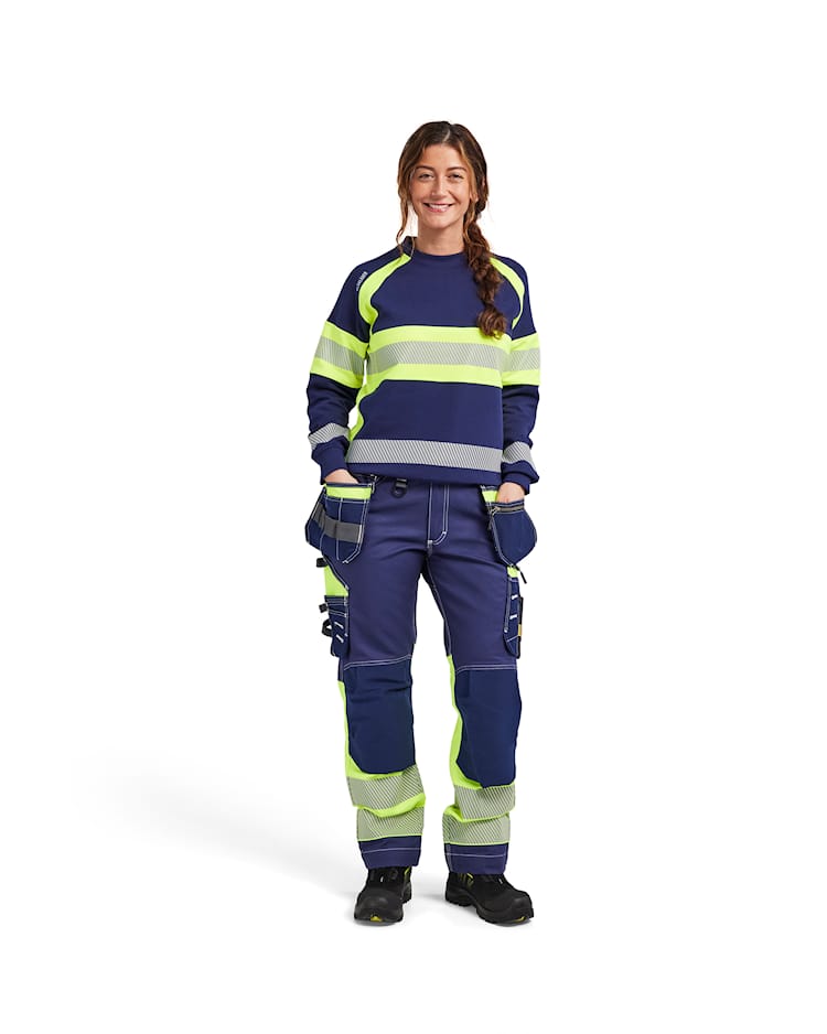 7196 Women's Hi-vis Trousers with Stretch