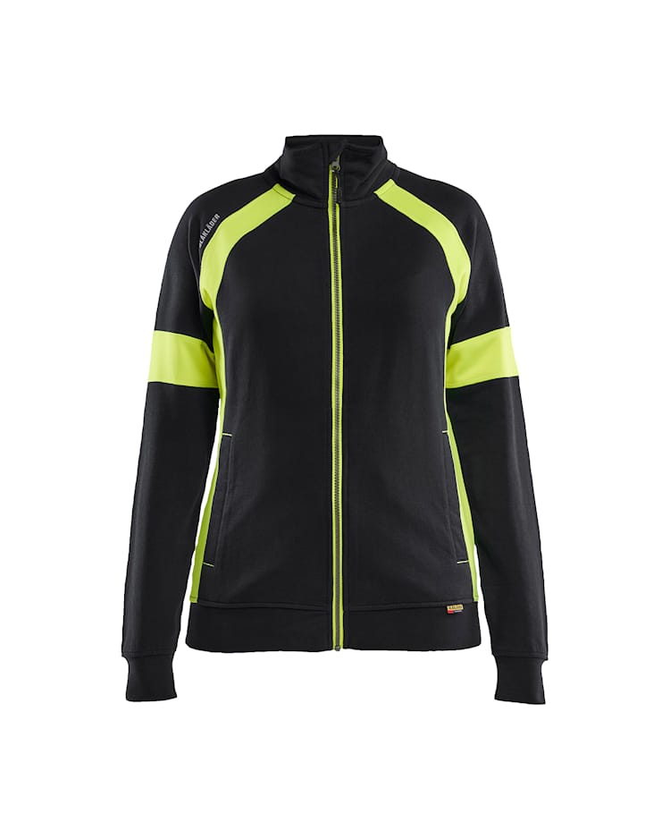 3568 Women's Sweatshirt with Hi-vis Full Zip