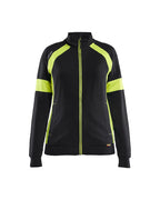 3568 Women's Sweatshirt with Hi-vis Full Zip