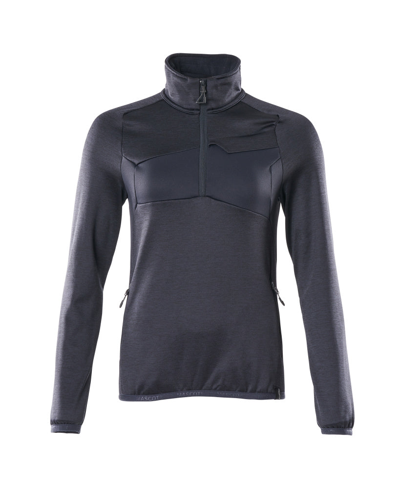 18053  Fleece Jumper with half zip