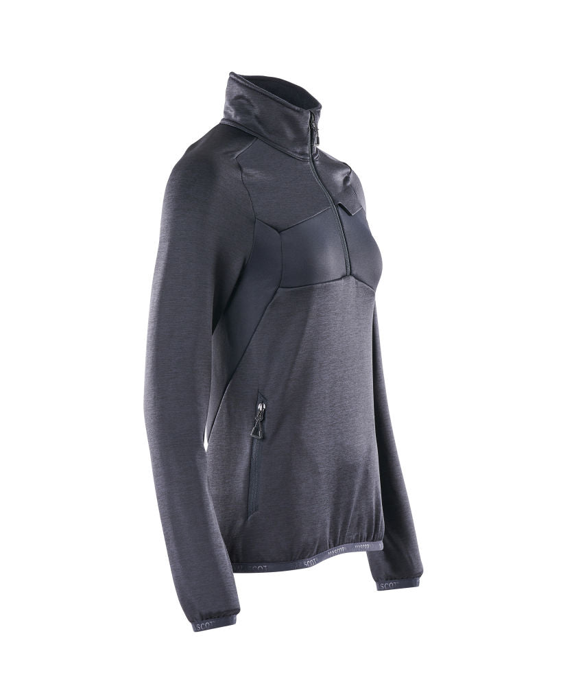 18053  Fleece Jumper with half zip