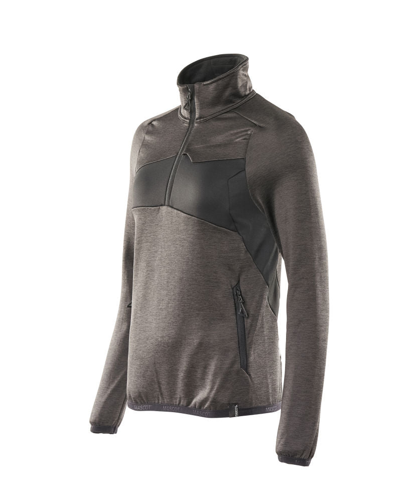 18053  Fleece Jumper with half zip