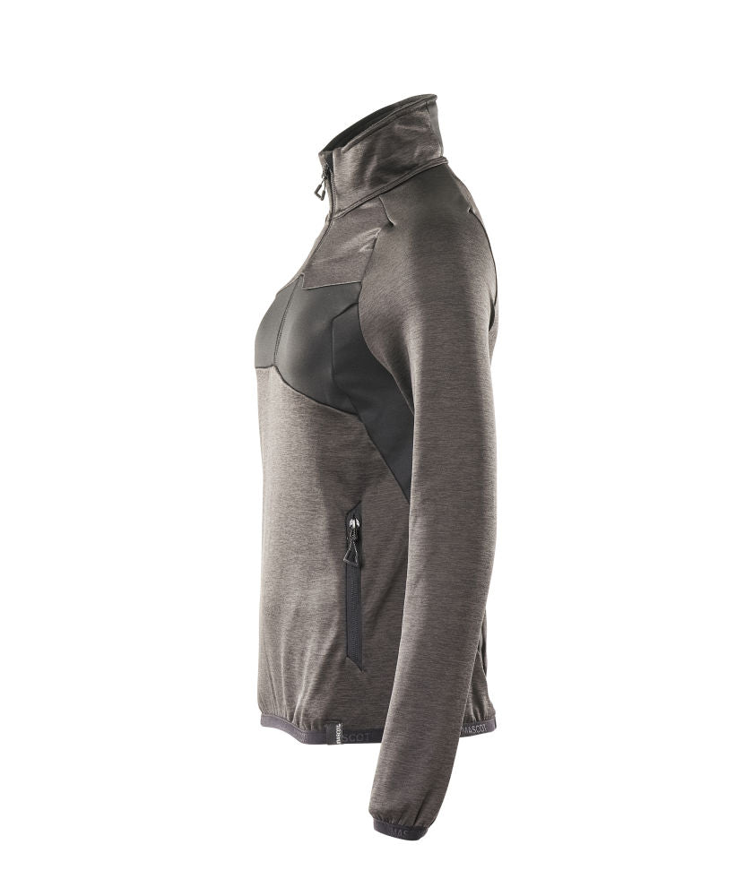 18053  Fleece Jumper with half zip