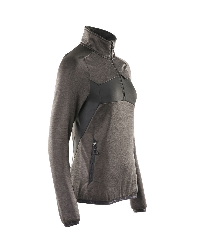 18053  Fleece Jumper with half zip