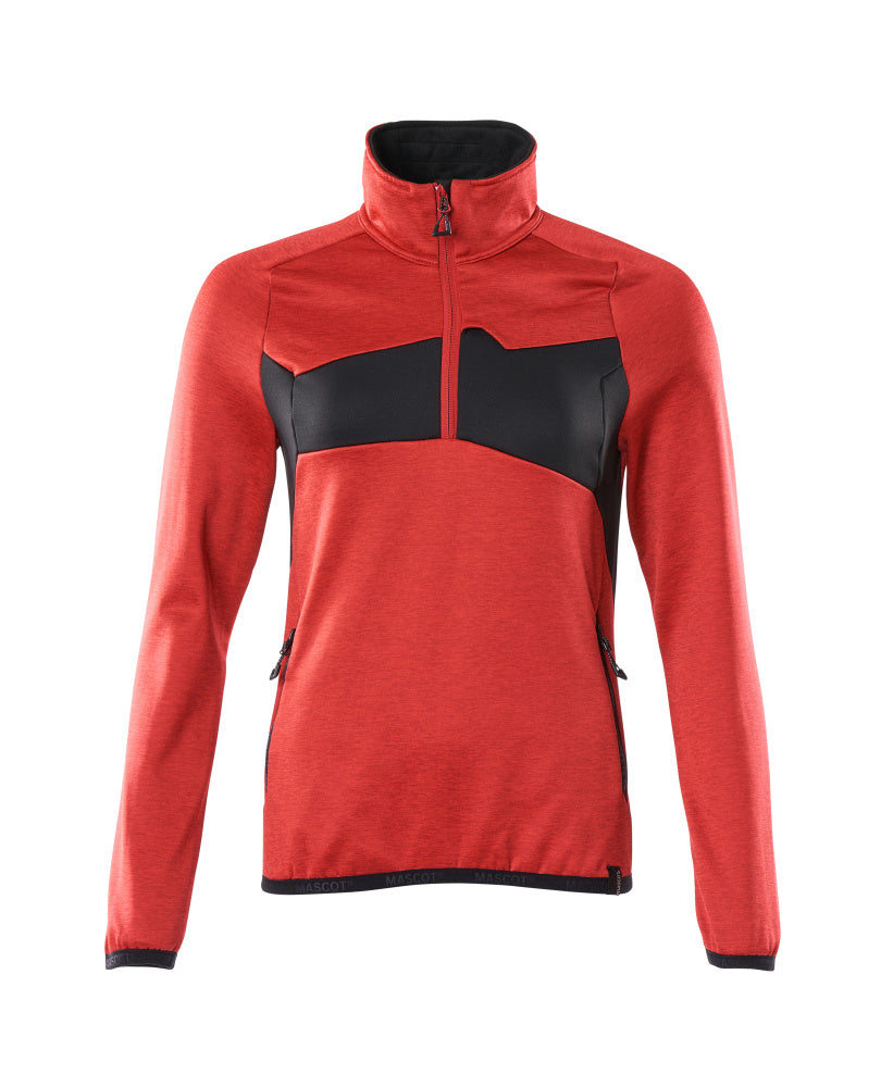 18053  Fleece Jumper with half zip