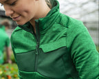 18053  Fleece Jumper with half zip