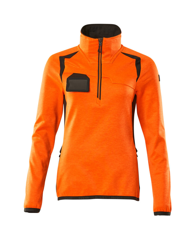 19353 Fleece Jumper with half zip