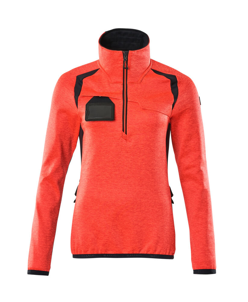 19353 Fleece Jumper with half zip