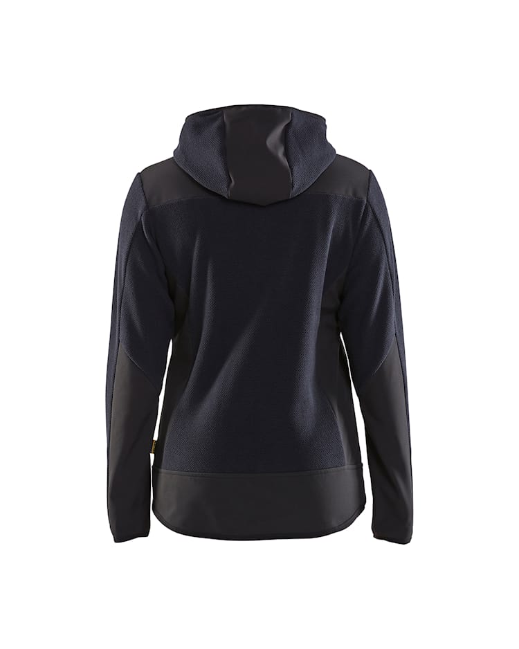 5941 Women's Knitted Jacket with Softshell and Hood