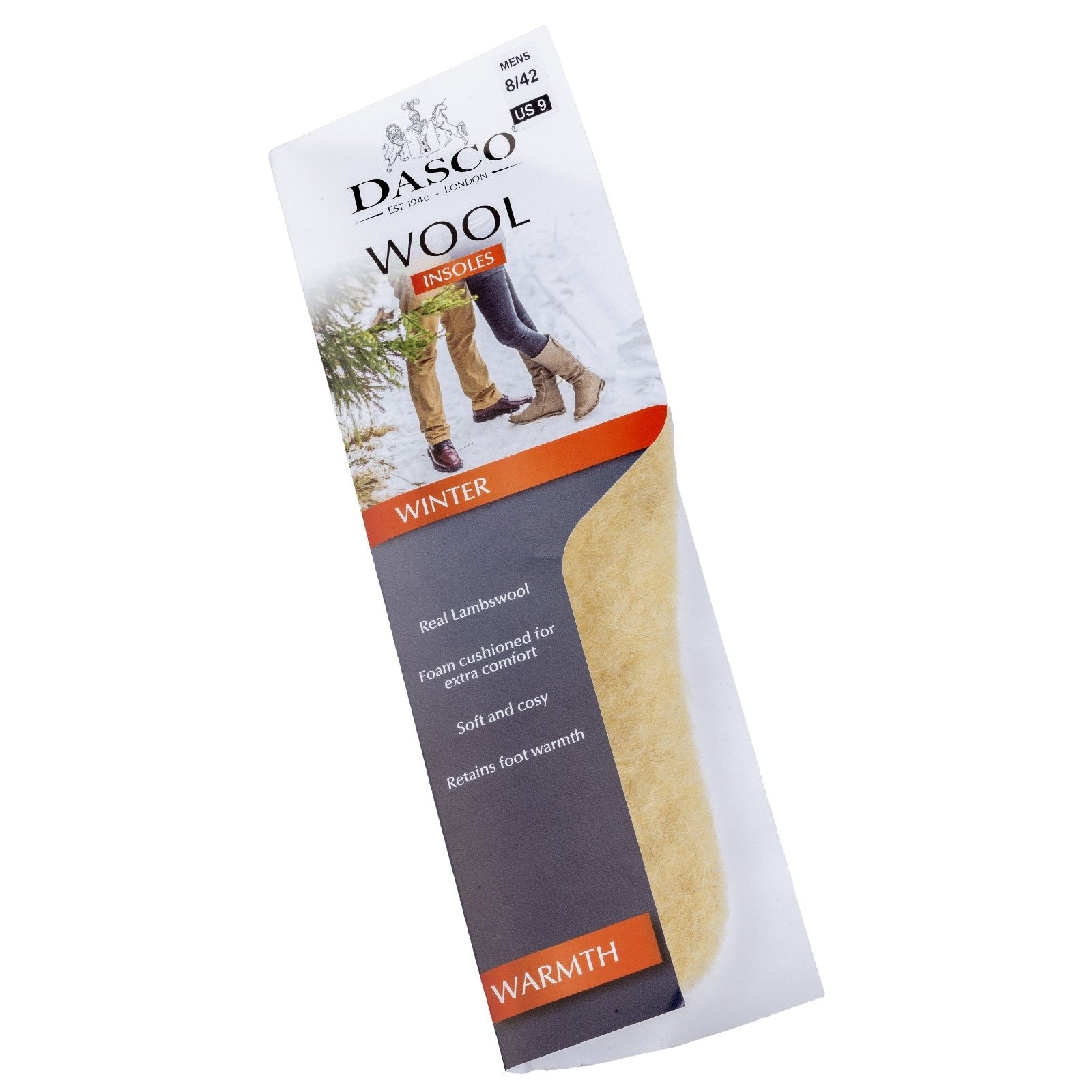 Dasco Ladies Lambs Wool Insole X6