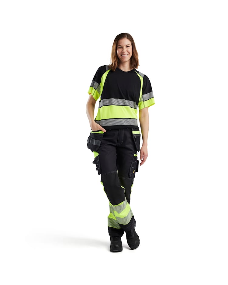 7196 Women's Hi-vis Trousers with Stretch
