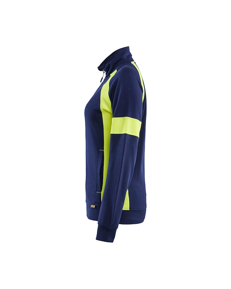 3568 Women's Sweatshirt with Hi-vis Full Zip