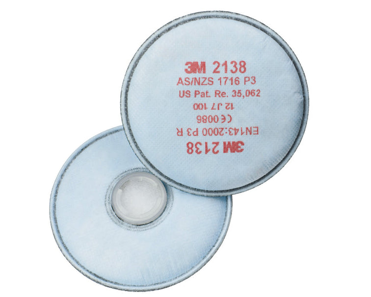 3m 2138 P3 Respirator Filter White