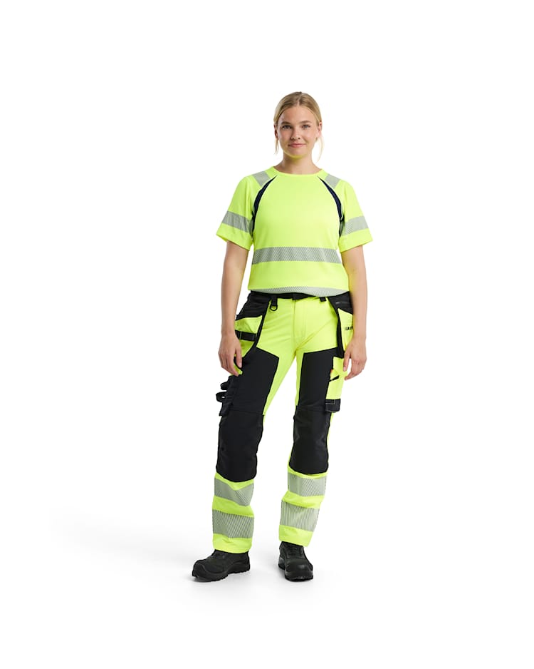 7022 Women's Hi-Vis Trousers 4-way Stretch