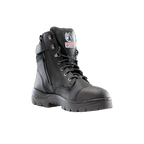 Steel Blue Nylon Laces - Black/White