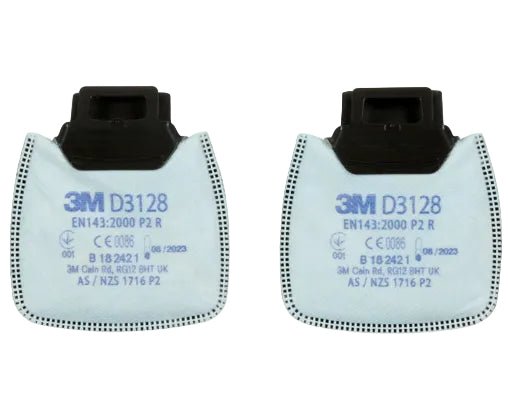 3m D3128 Secure Click P2 R Filter White