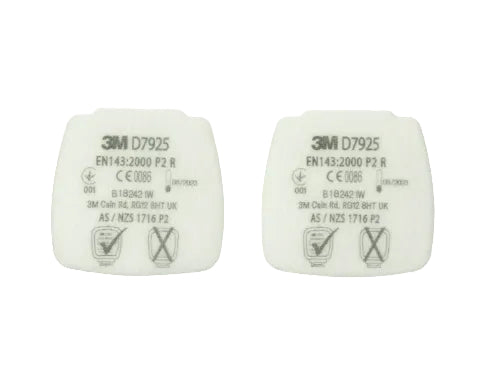 3m D7925 Secure Click P2 R Particulate Filter White