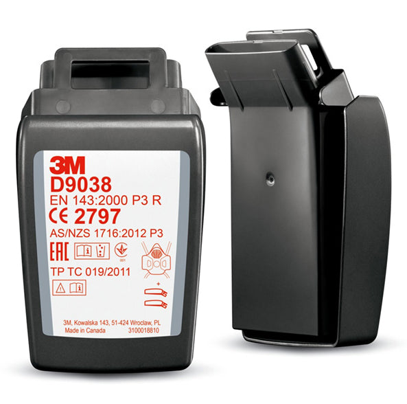 3m D9038 Secure Click Hard Case P3 R Hf Filter Black
