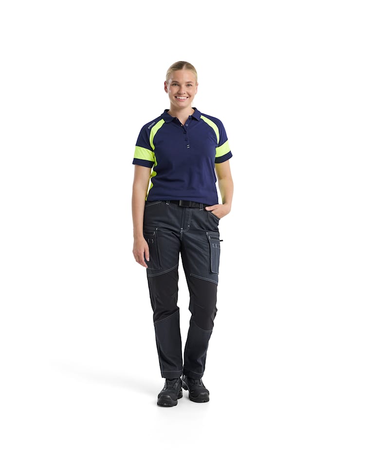 3529 Women's Polo Shirt with Hi-vis