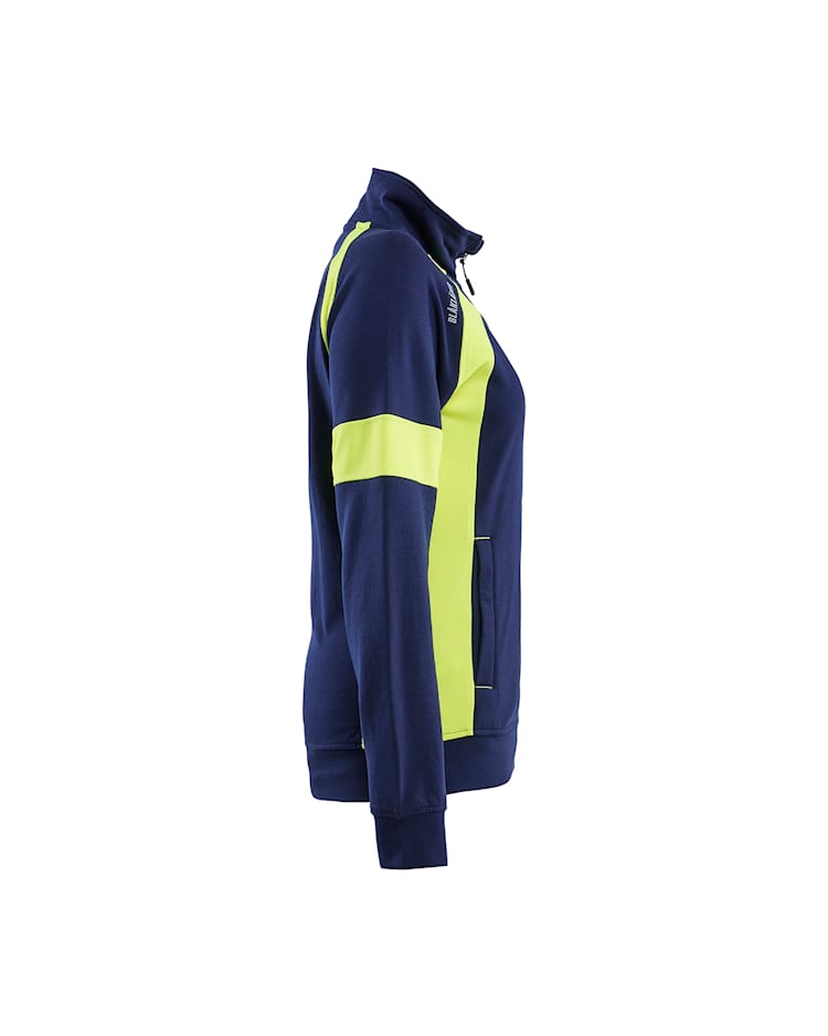 3568 Women's Sweatshirt with Hi-vis Full Zip