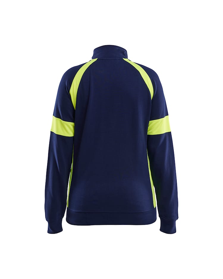 3568 Women's Sweatshirt with Hi-vis Full Zip
