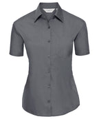 Women's Short Sleeve Polycotton Easycare Poplin Shirt