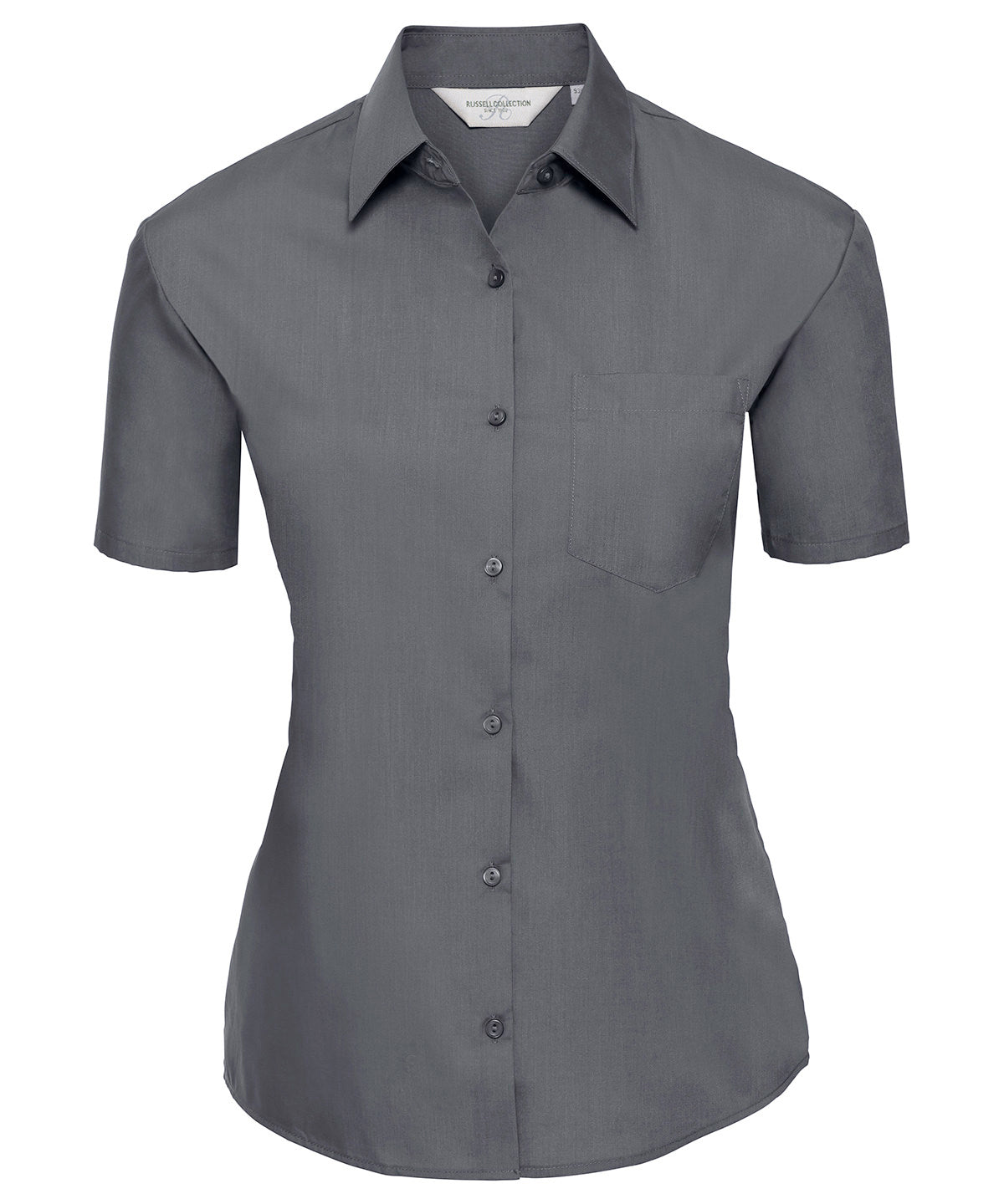 Women's Short Sleeve Polycotton Easycare Poplin Shirt