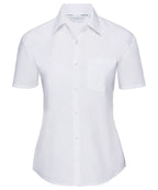 Women's Short Sleeve Polycotton Easycare Poplin Shirt