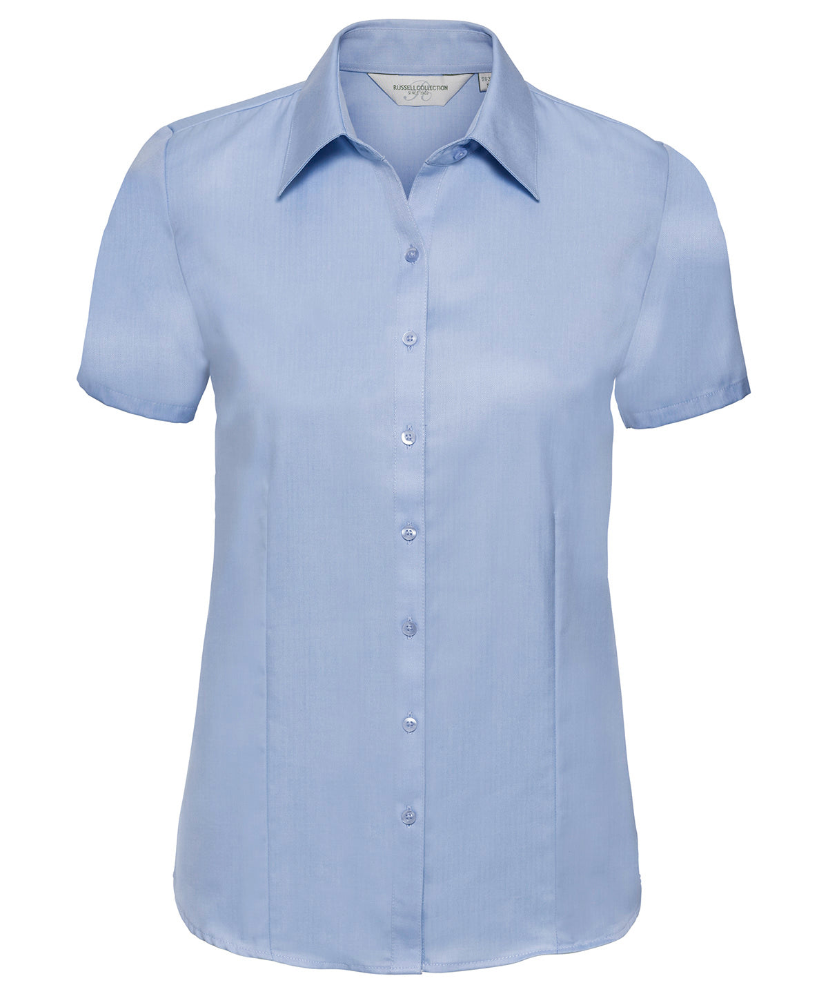 Women's Short Sleeve Herringbone Shirt