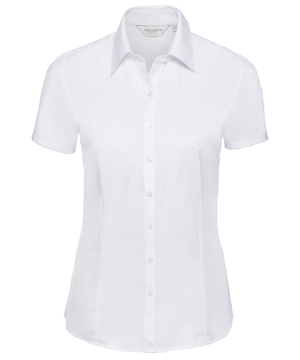 Women's Short Sleeve Herringbone Shirt