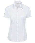 Women's Short Sleeve Herringbone Shirt
