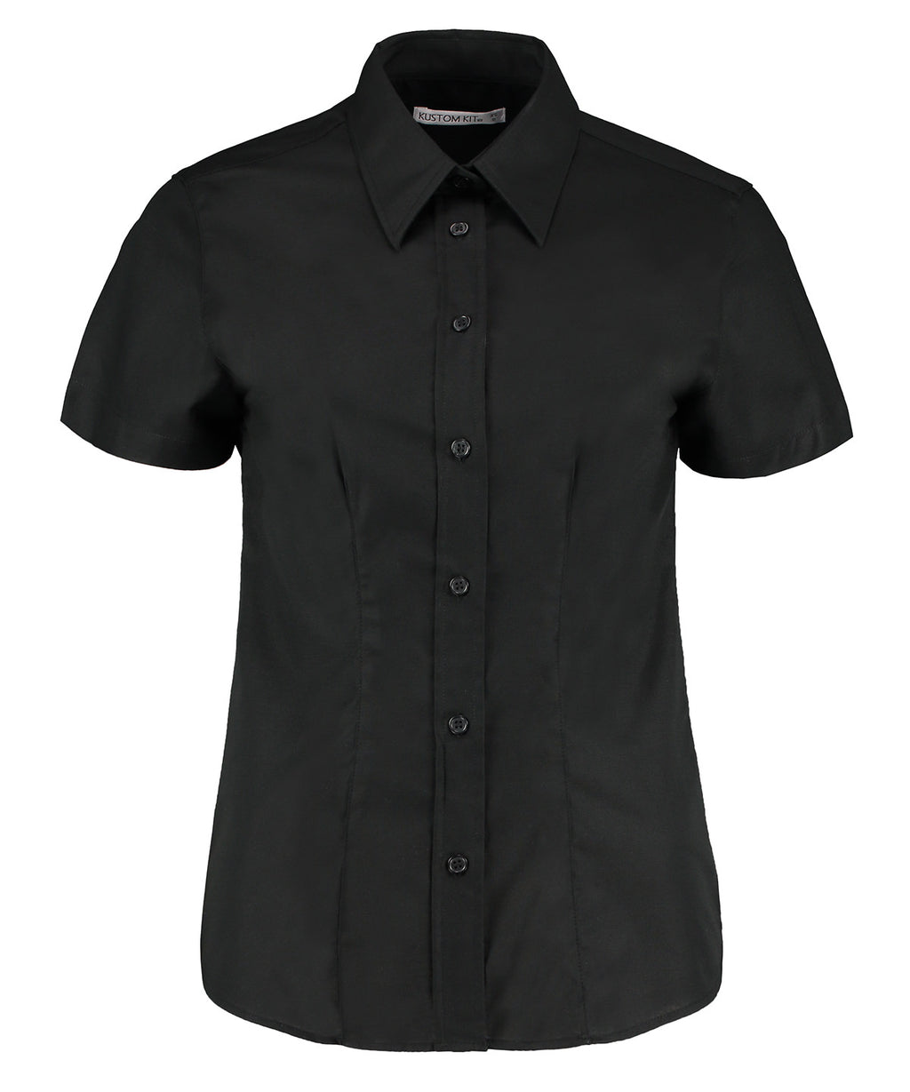 Women's Workplace Oxford Blouse Short-Sleeved