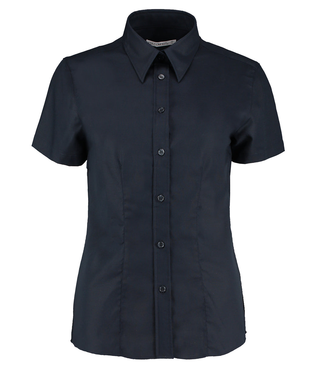 Women's Workplace Oxford Blouse Short-Sleeved