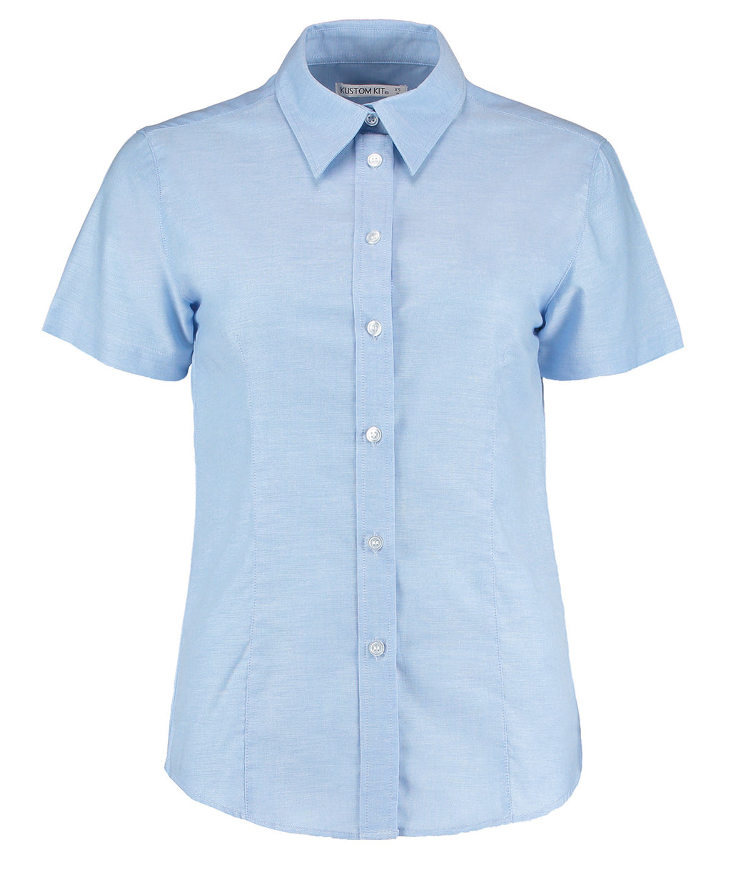 Women's Workplace Oxford Blouse Short-Sleeved