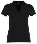 Women's Corporate Short-Sleeved Top V-Neck Mandarin Collar