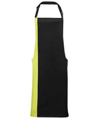 Contrast bib apron