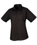 Women's Short Sleeve Poplin Blouse