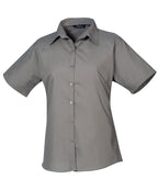 Women's Short Sleeve Poplin Blouse