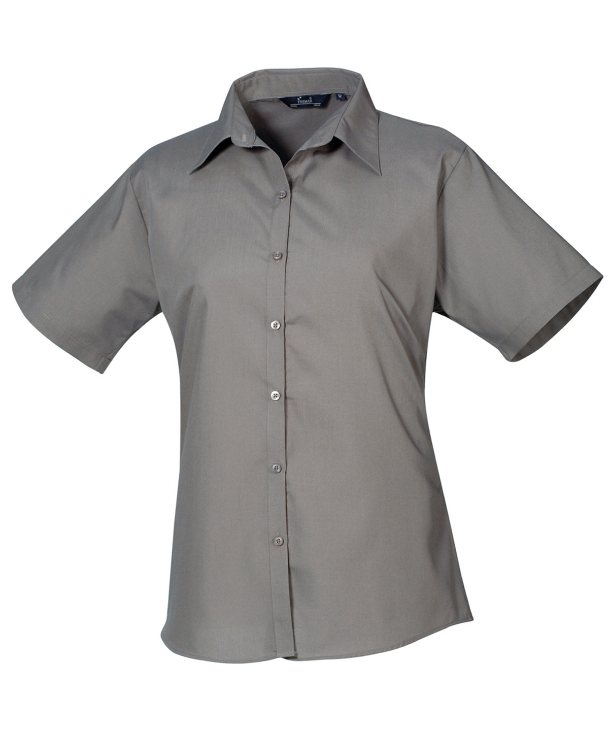 Women's Short Sleeve Poplin Blouse