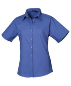 Women's Short Sleeve Poplin Blouse