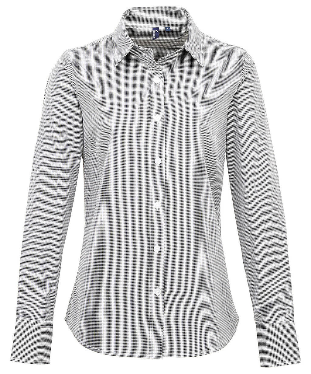 Women's Microcheck Cotton Shirt