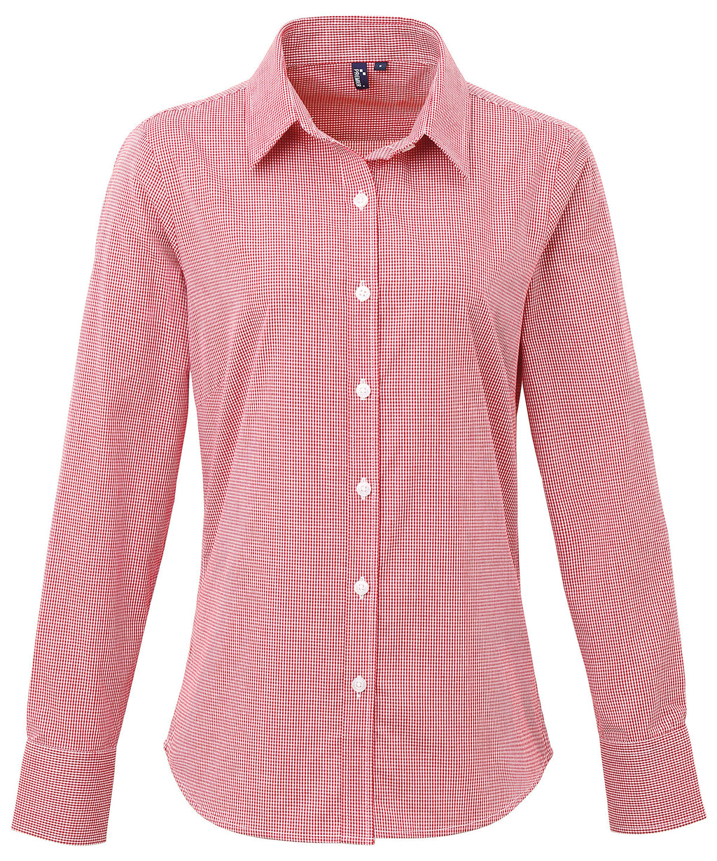 Women's Microcheck Cotton Shirt