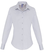 Women's Stretch Fit Cotton Poplin Long Sleeve Blouse