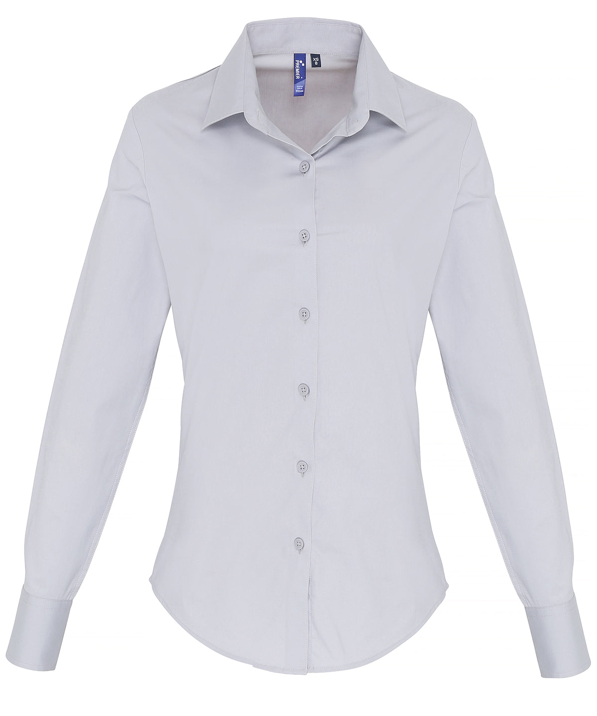 Women's Stretch Fit Cotton Poplin Long Sleeve Blouse