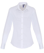 Women's Stretch Fit Cotton Poplin Long Sleeve Blouse