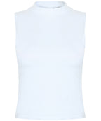 Women's high neck crop vest