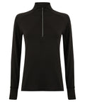 Women's long-sleeved ¼ zip top