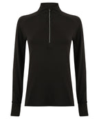 Women's long-sleeved ¼ zip top