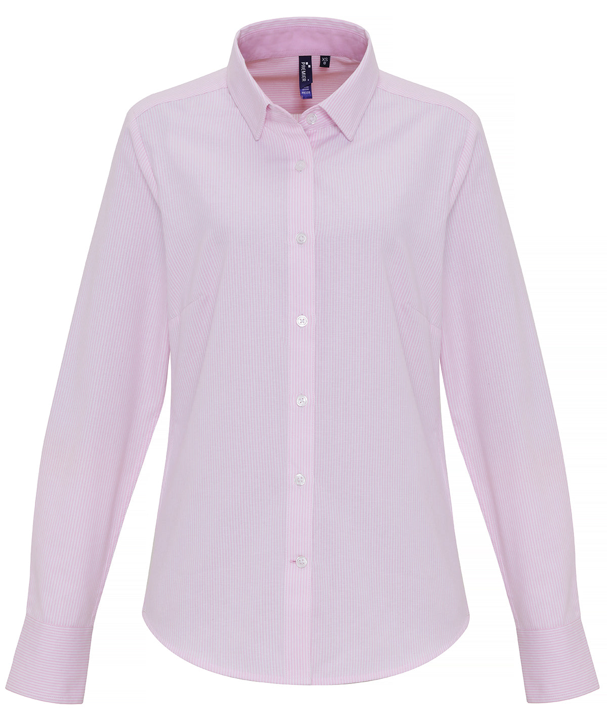 Women's Cotton-Rich Oxford Stripes Blouse